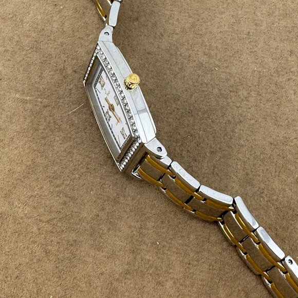 Vintage Jean Fendi Gold and Stainless Steel Crystal Bezel Swiss Made Watch - Picture 5 of 10